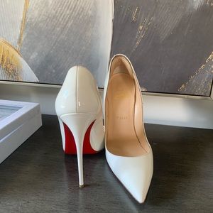 white christian louboutin